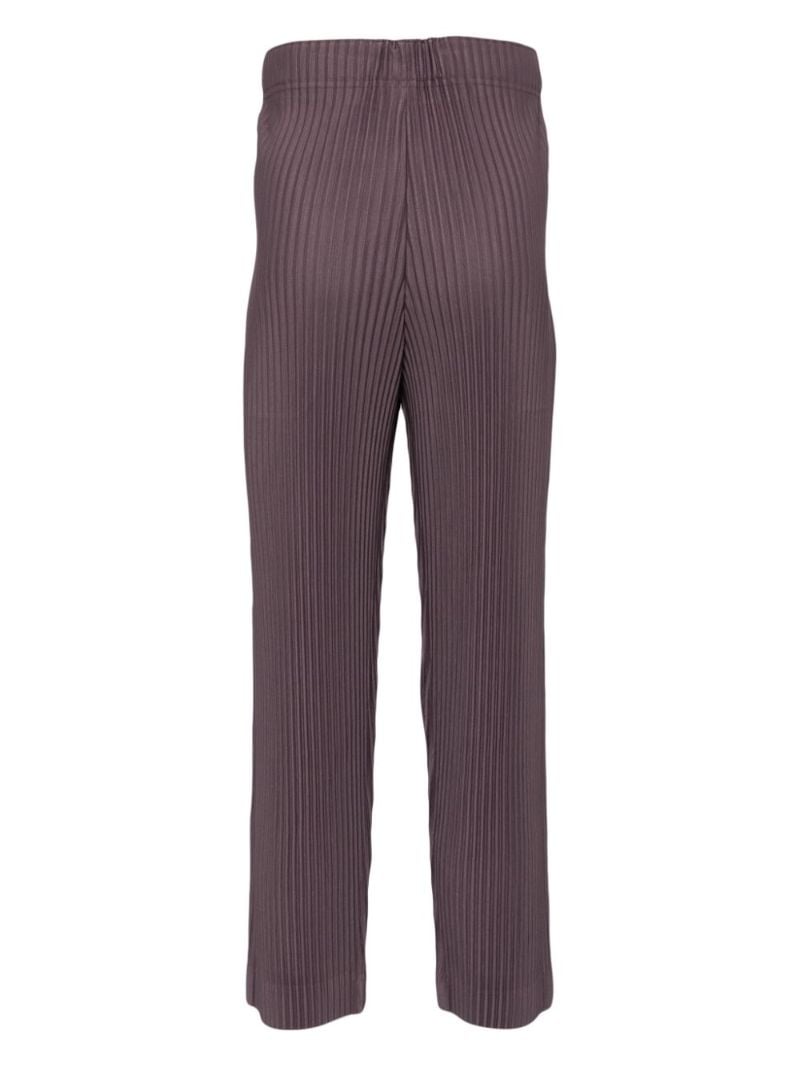 Purple Elasticated-waist Trousers