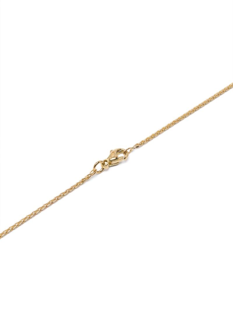 18k Yellow Gold Love You Diamond and Sapphire Necklace