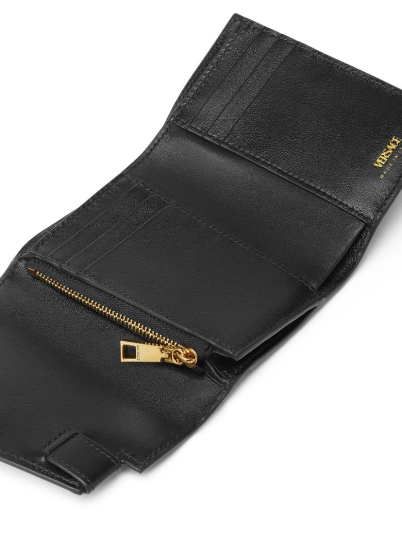 Black Medusa '95 Leather Tri-fold Wallet