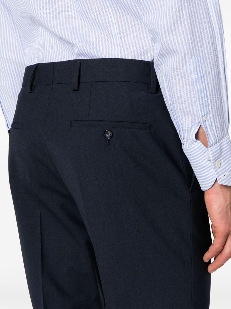 Blue Single-breasted Wool Suit