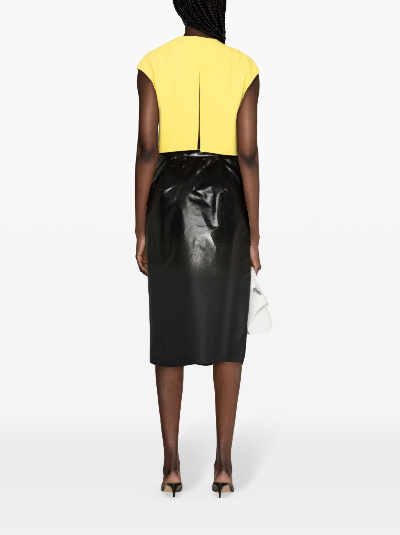 Yellow Veronique Cropped Top