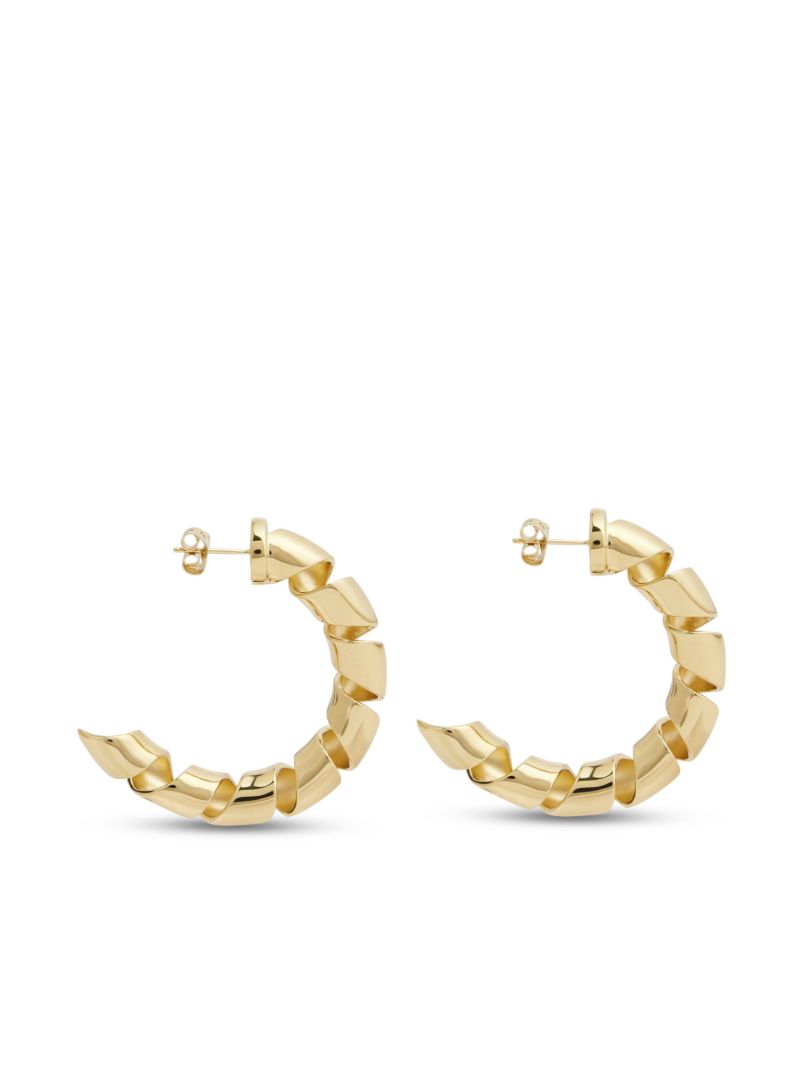 Gold-tone Xl Link Twist Earrings