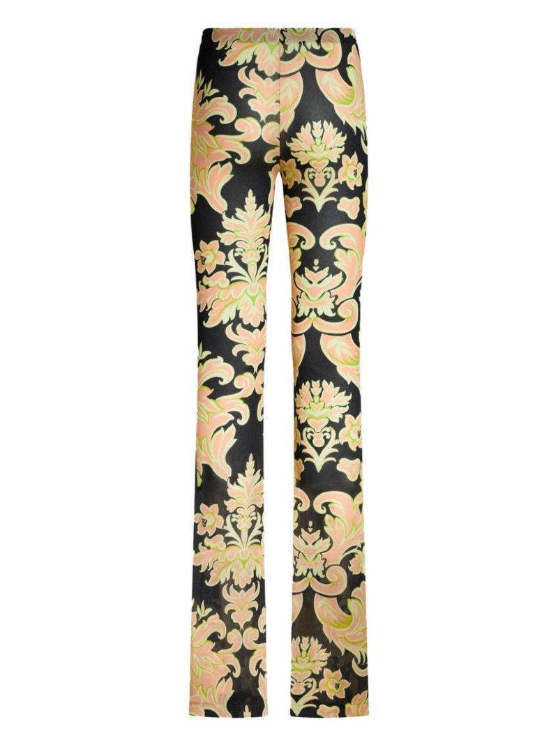 Pink Printed Jersey Trousers