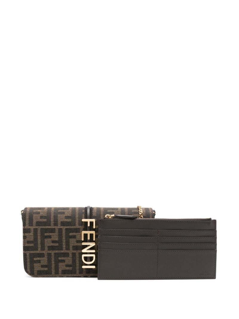Brown Fendigraphy Clutch Bag