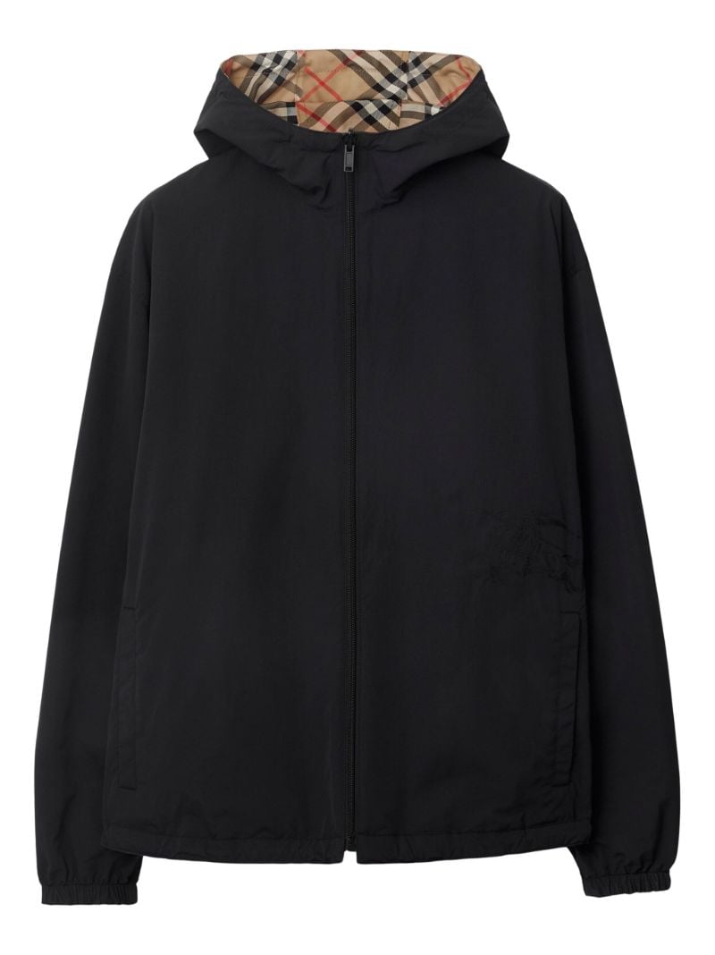 Neutral Vintage Check Reversible Jacket