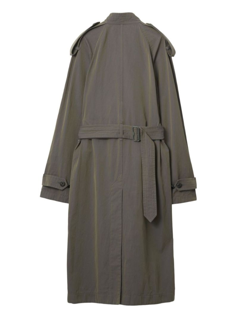 Grey Changeant Trench Dress