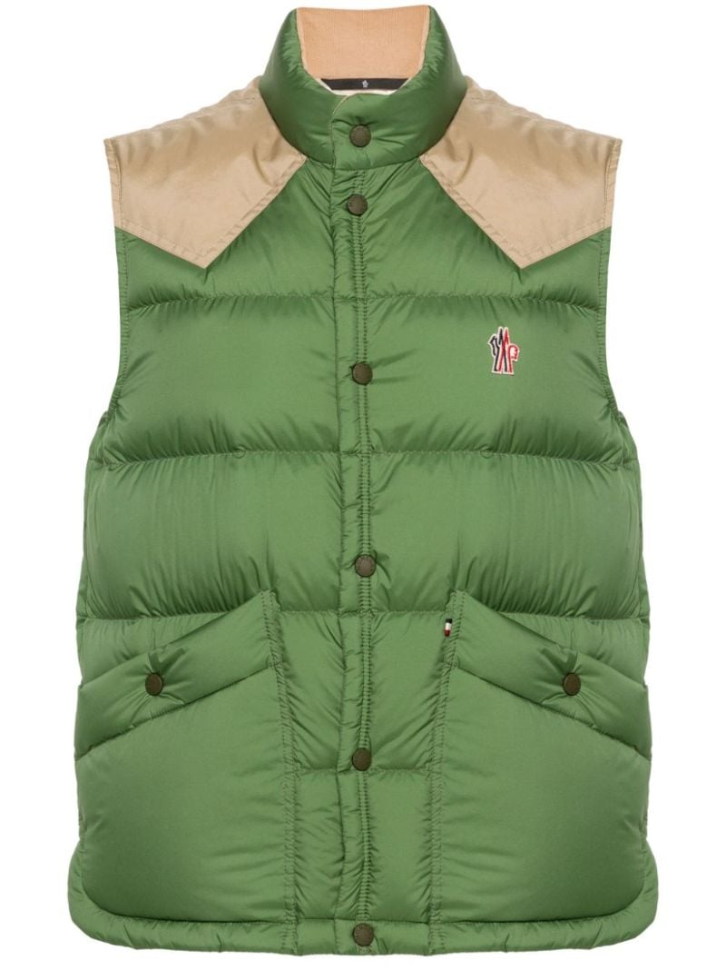 Green Veny Quilted Gilet