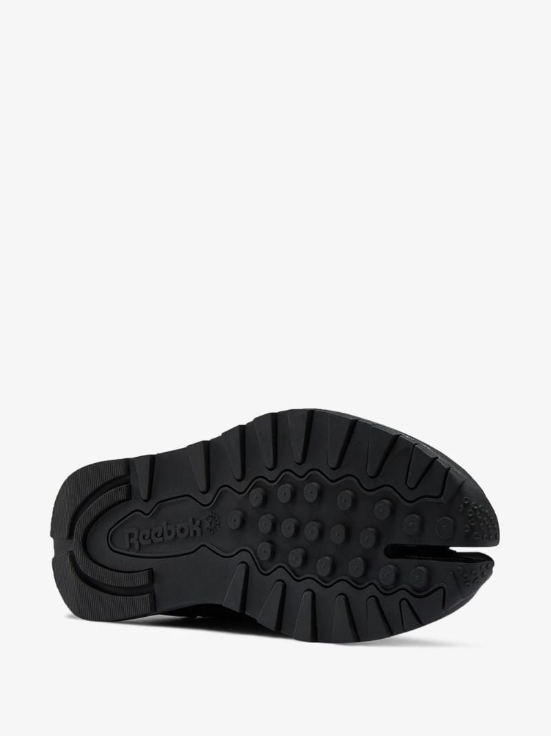 X Maison Margiela Black Classic Tabi Leather Sneakers