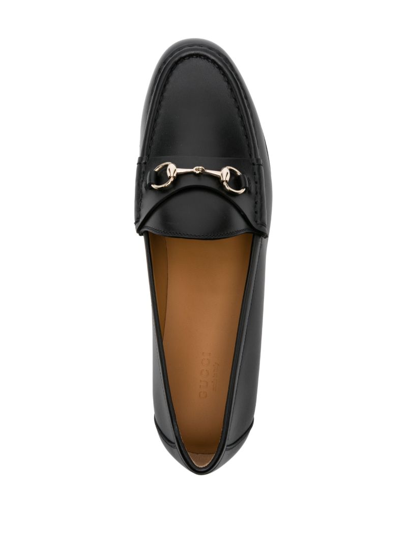 Black Horsebit 90 Platform Loafers