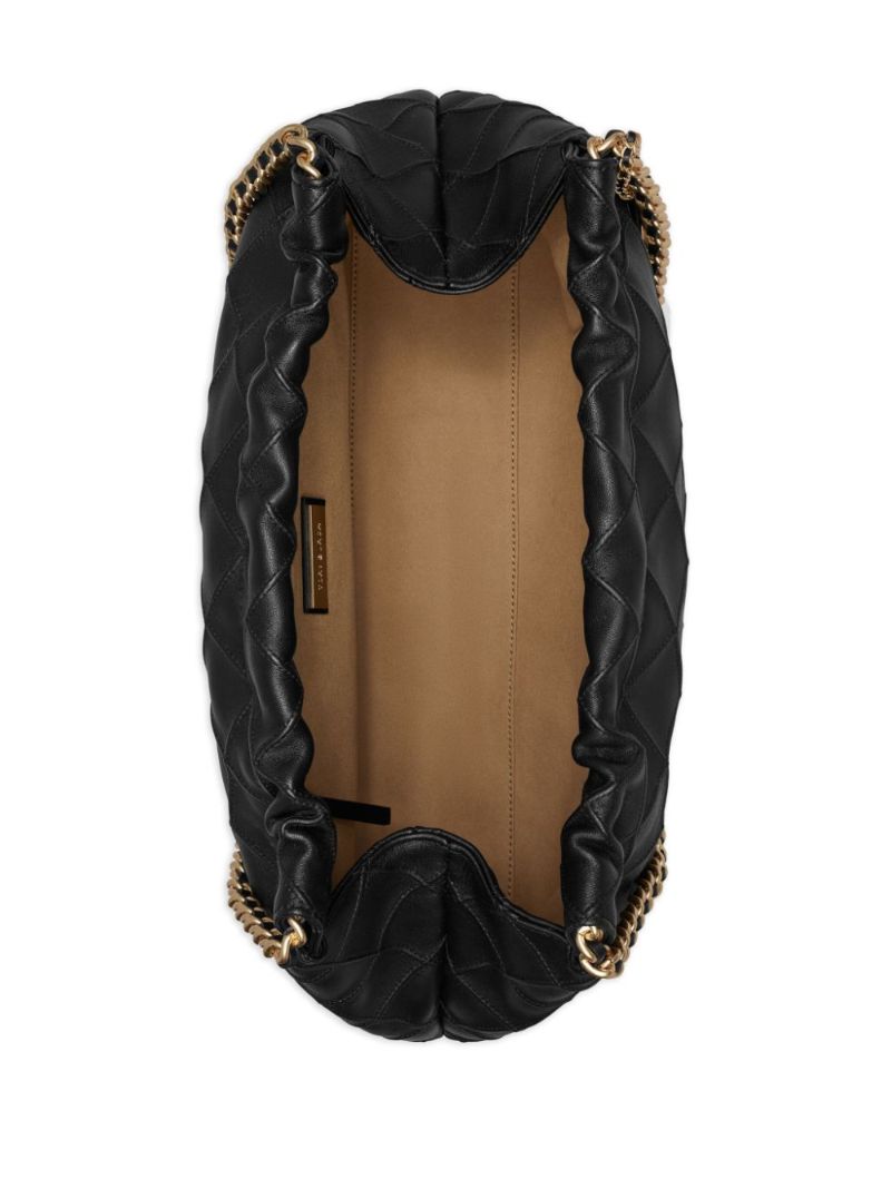 Black Fleming Leather Shoulder Bag