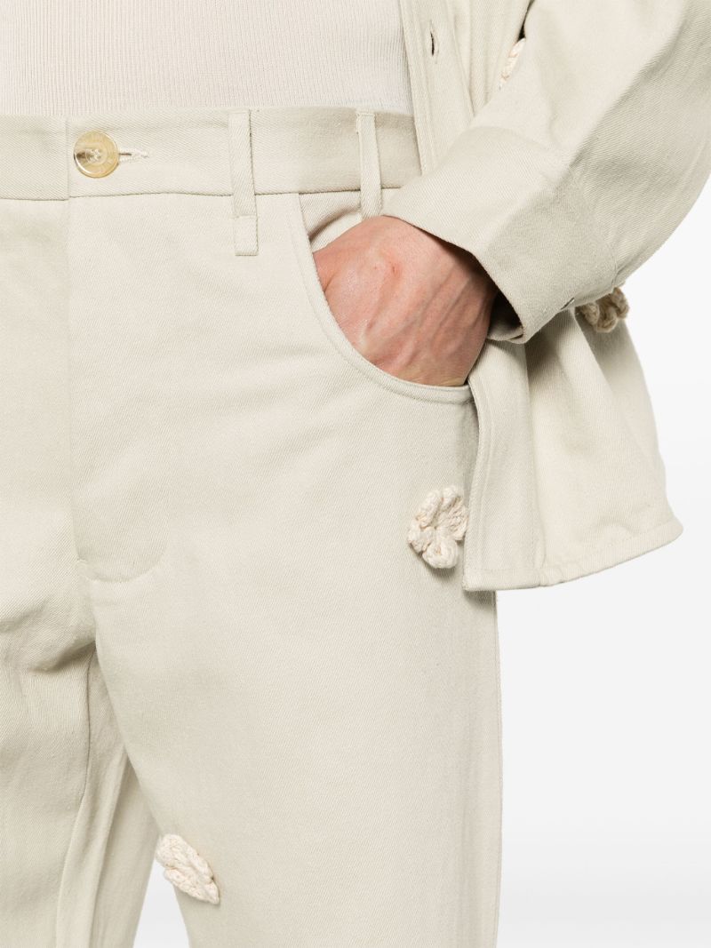 Neutral Daisy Mid-rise Straight-leg Jeans