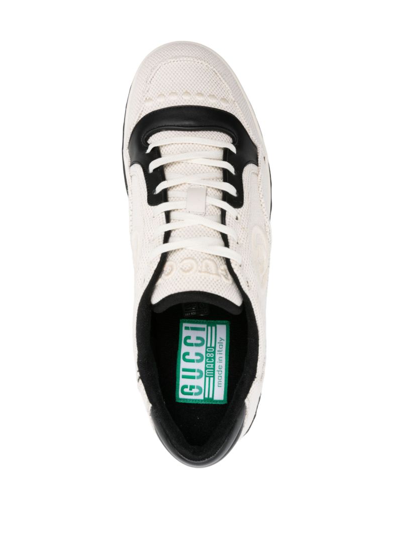 White Interlocking G Canvas Sneakers
