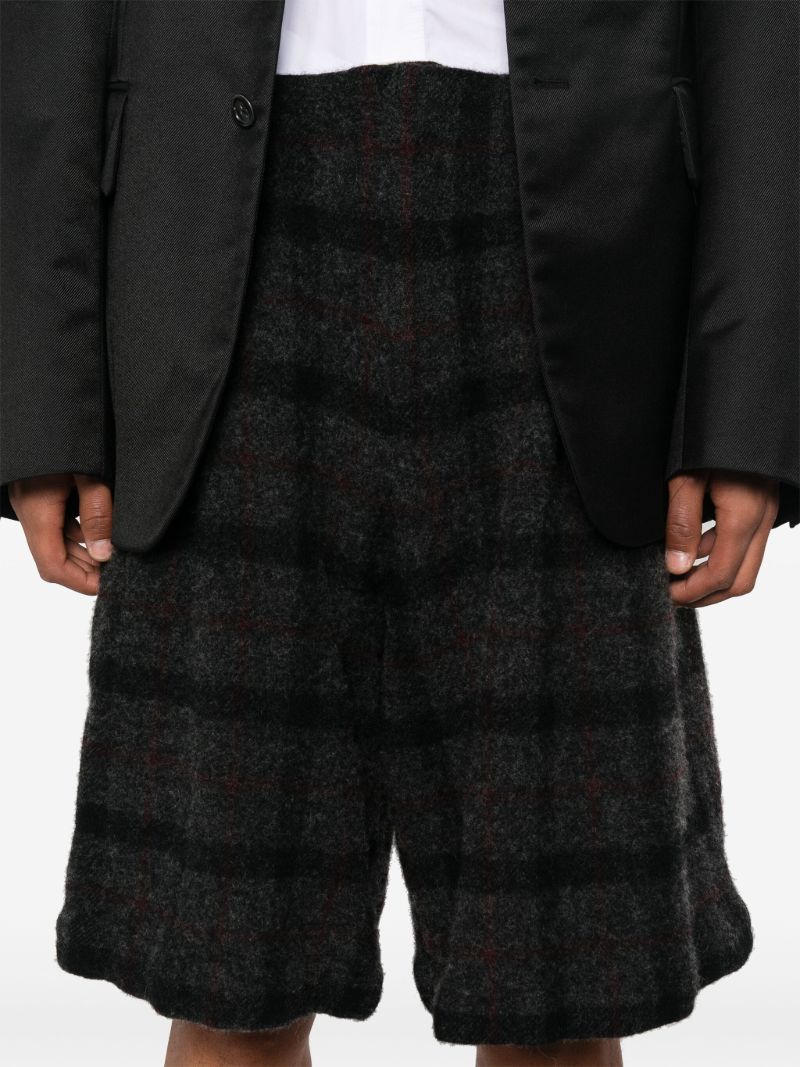 Grey Wool Shorts