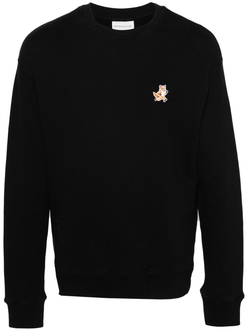 Black Speedy Fox Cotton Sweatshirt