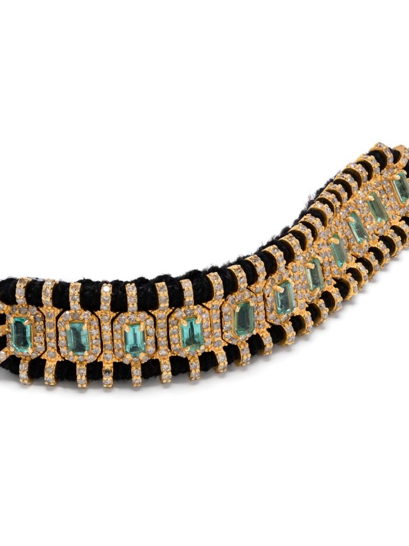 Yellow Gold Emerald and Diamond Bracelet