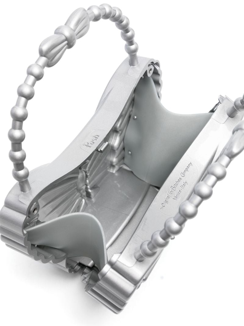 X Forbitches Silver-tone Butterfly Tote Bag