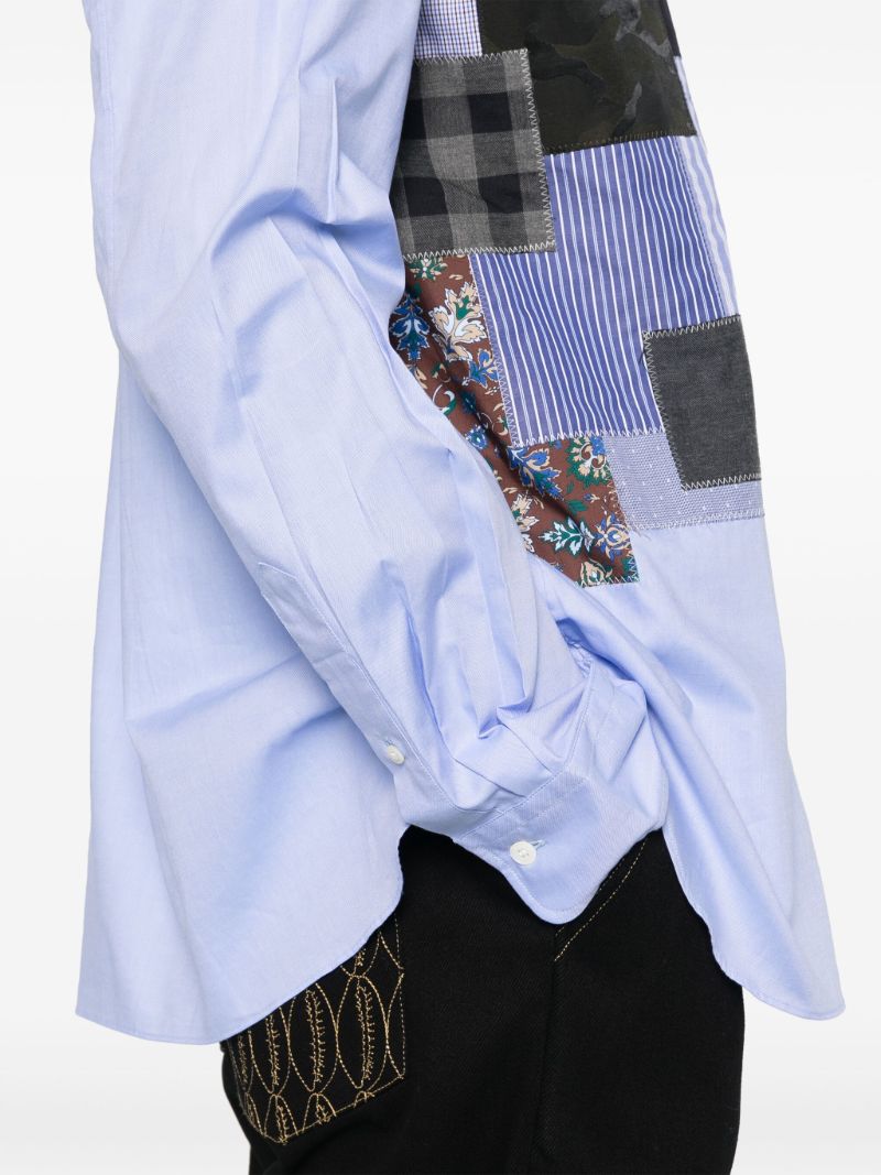 Blue Patchwork Shirt