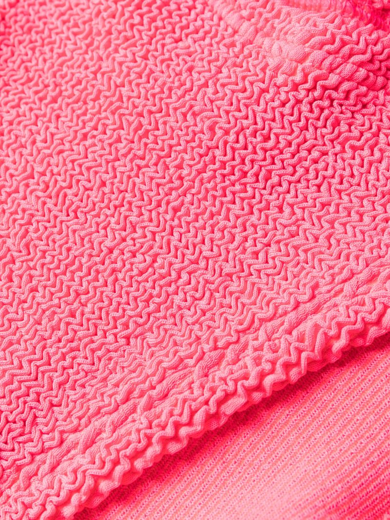 Pink Juno Twisted Bikini Set