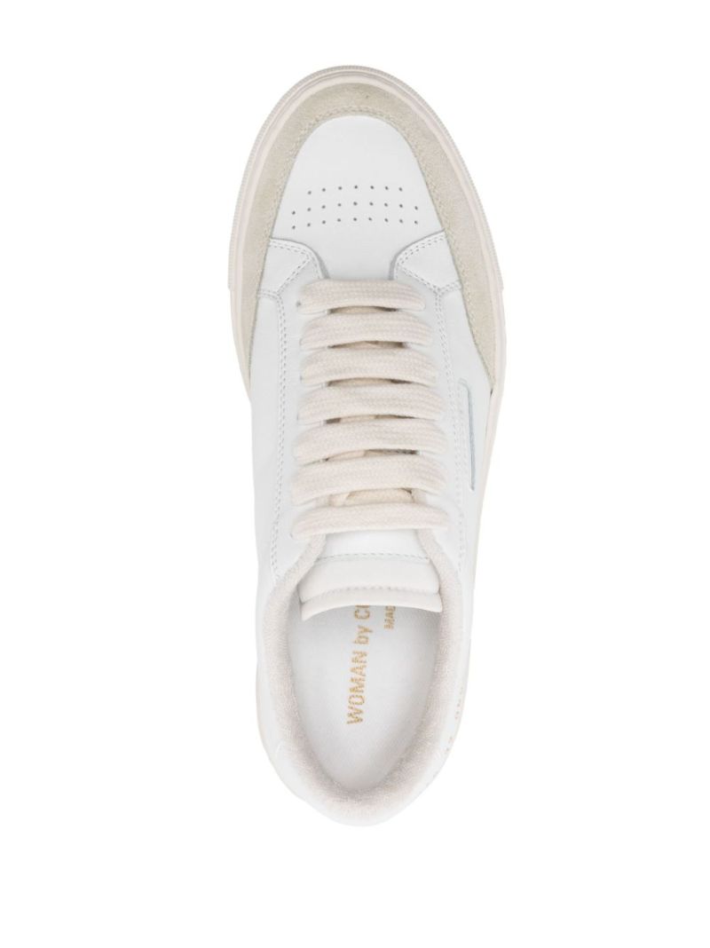 White Tennis Pro Leather Sneakers
