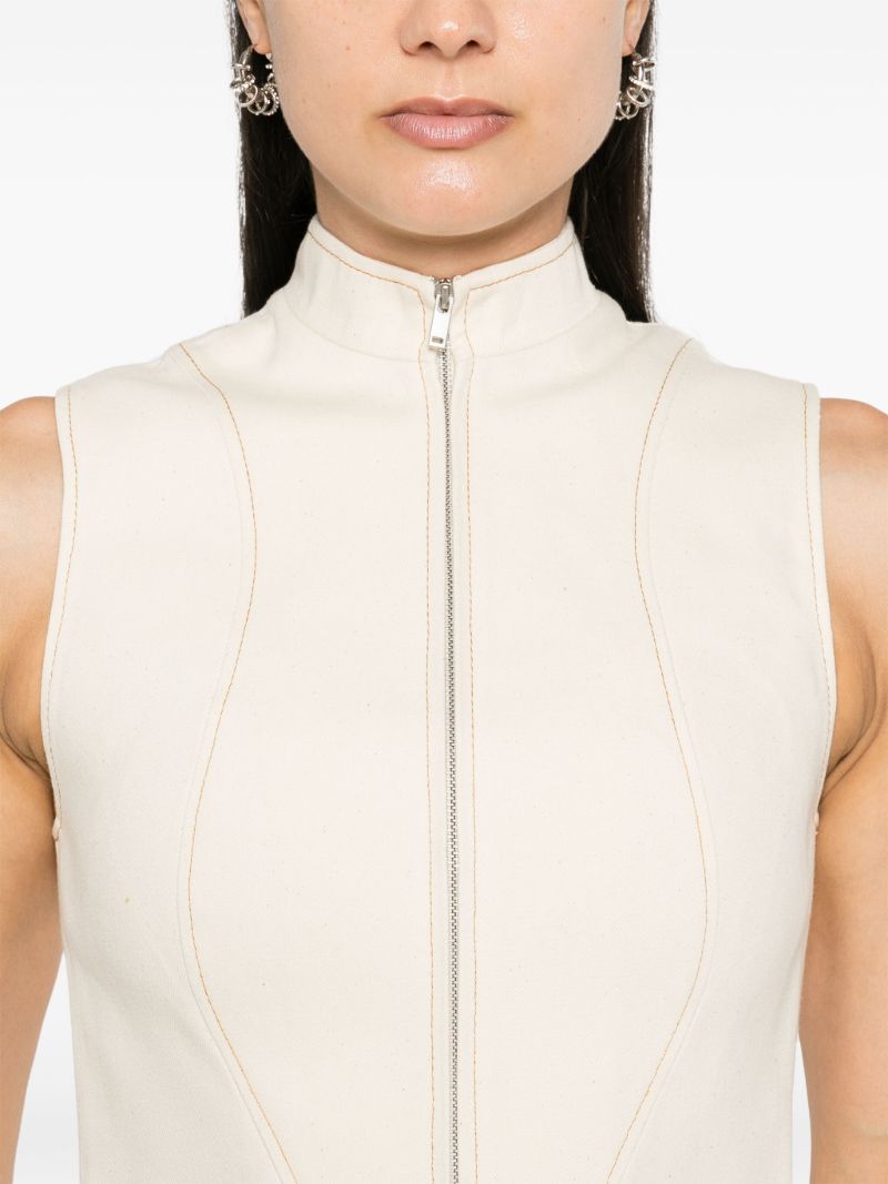 Zipped Tank Top