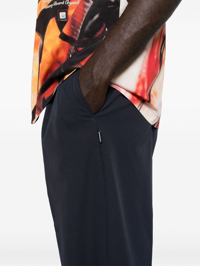 Blue Tuck Cropped Trousers