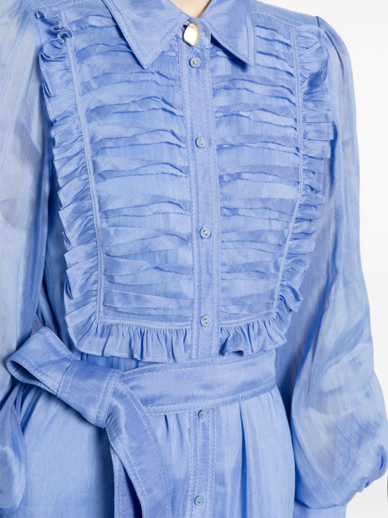 Blue Iris Bib-collar Dress