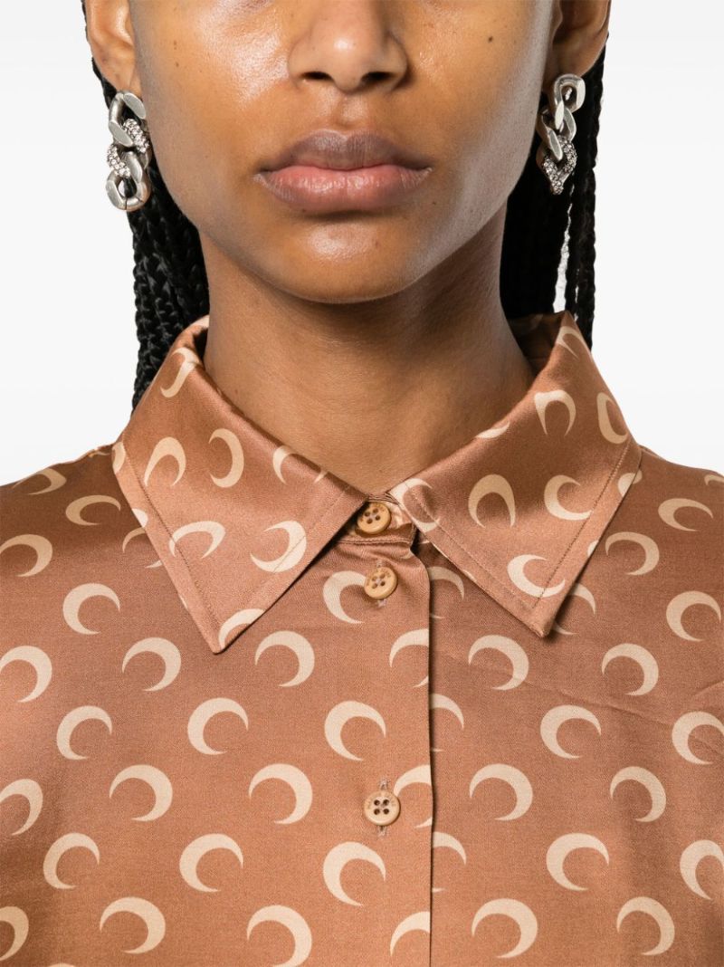 Brown Crescent Moon Shirt