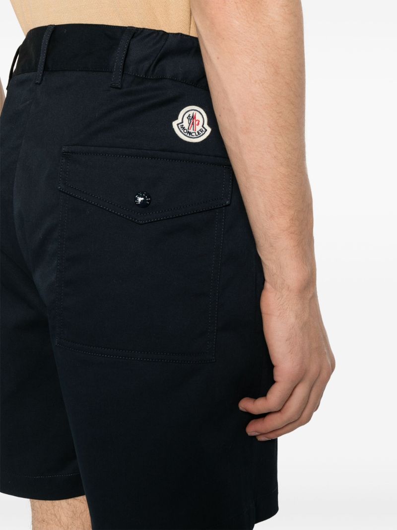 Blue Logo-patch Shorts