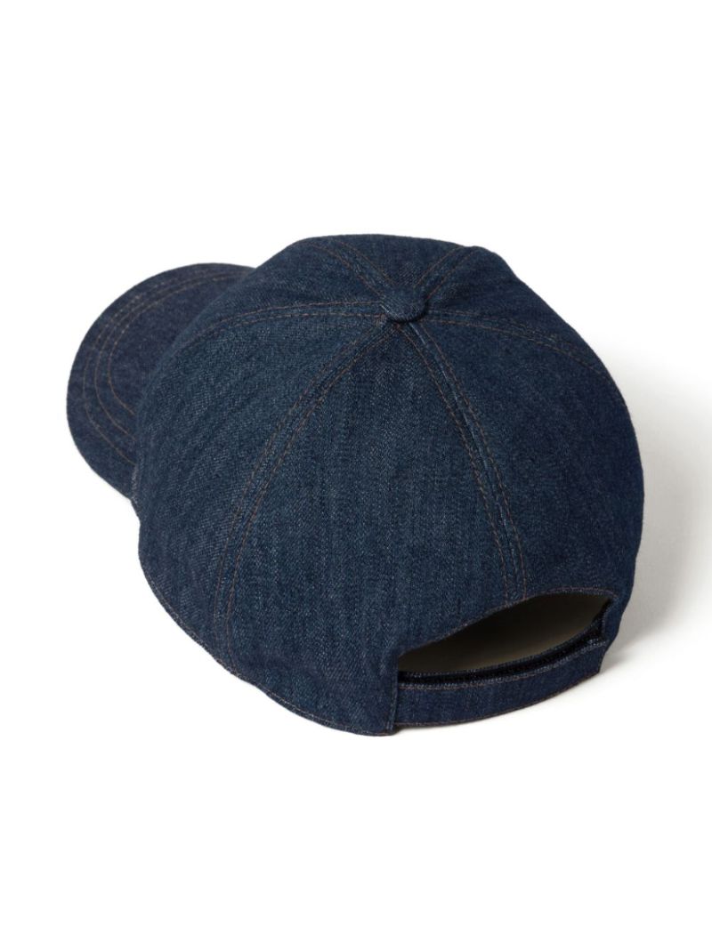 Blue Logo-embroidered Denim Cap