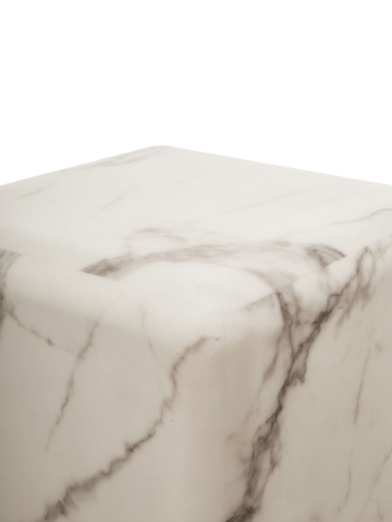 White Marbled Decorative Pillar