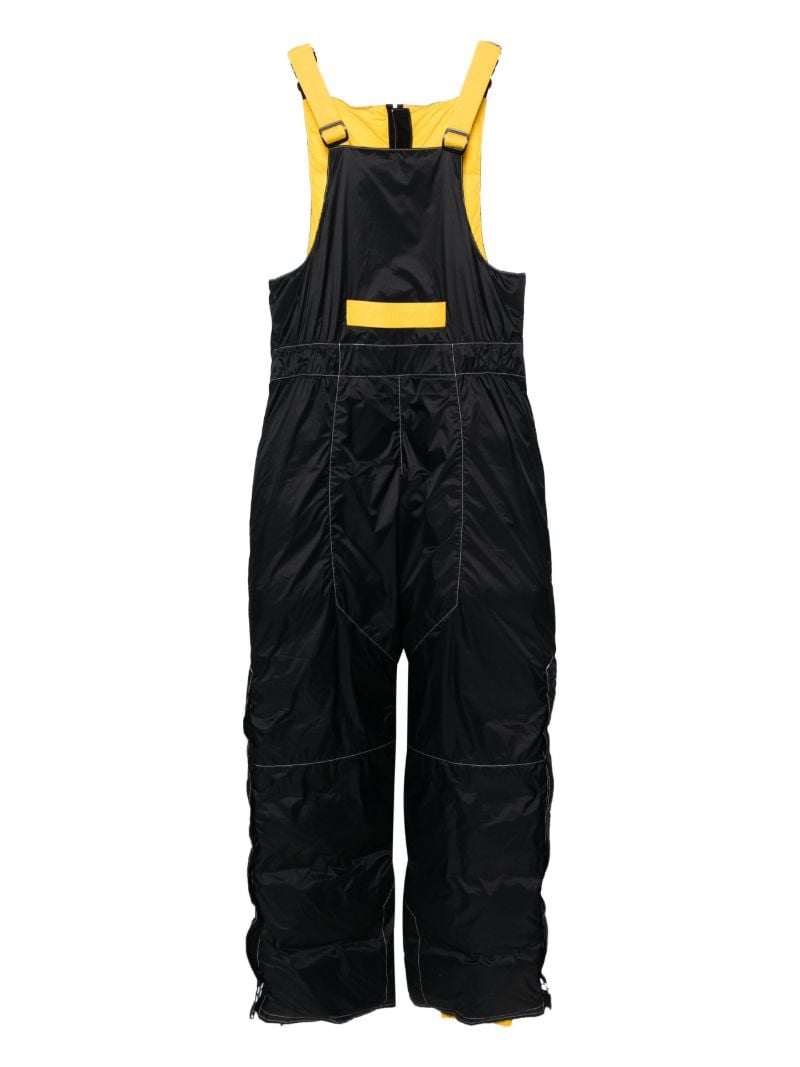 Black Wild Brick Padded Ski Overalls