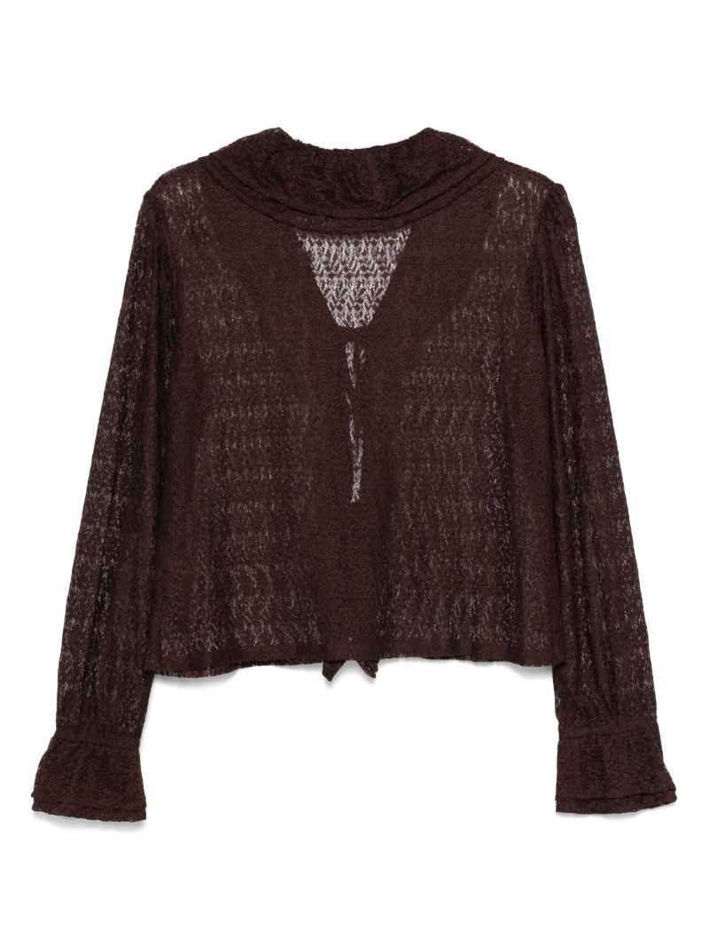 Lace Flounce Blouse