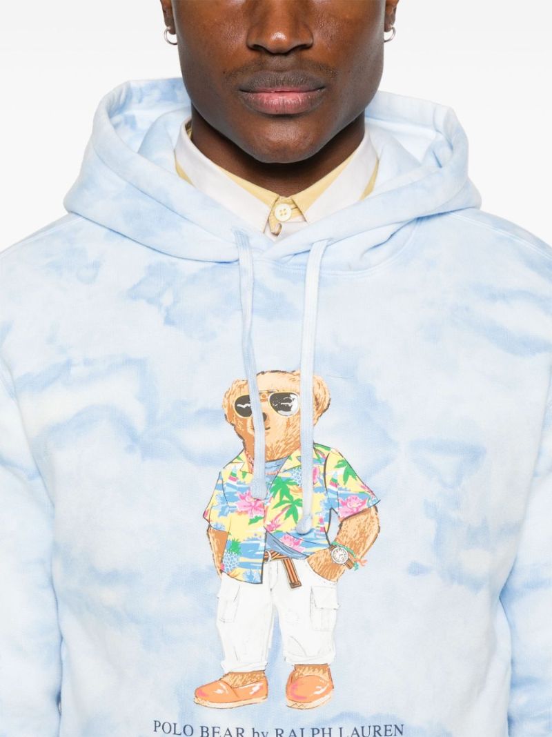 Blue Polo Bear Fleece Hoodie