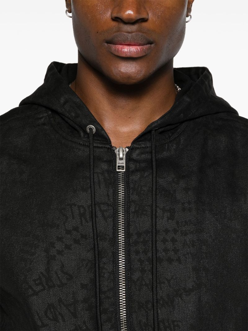 Jacquard Zip-up Hoodie
