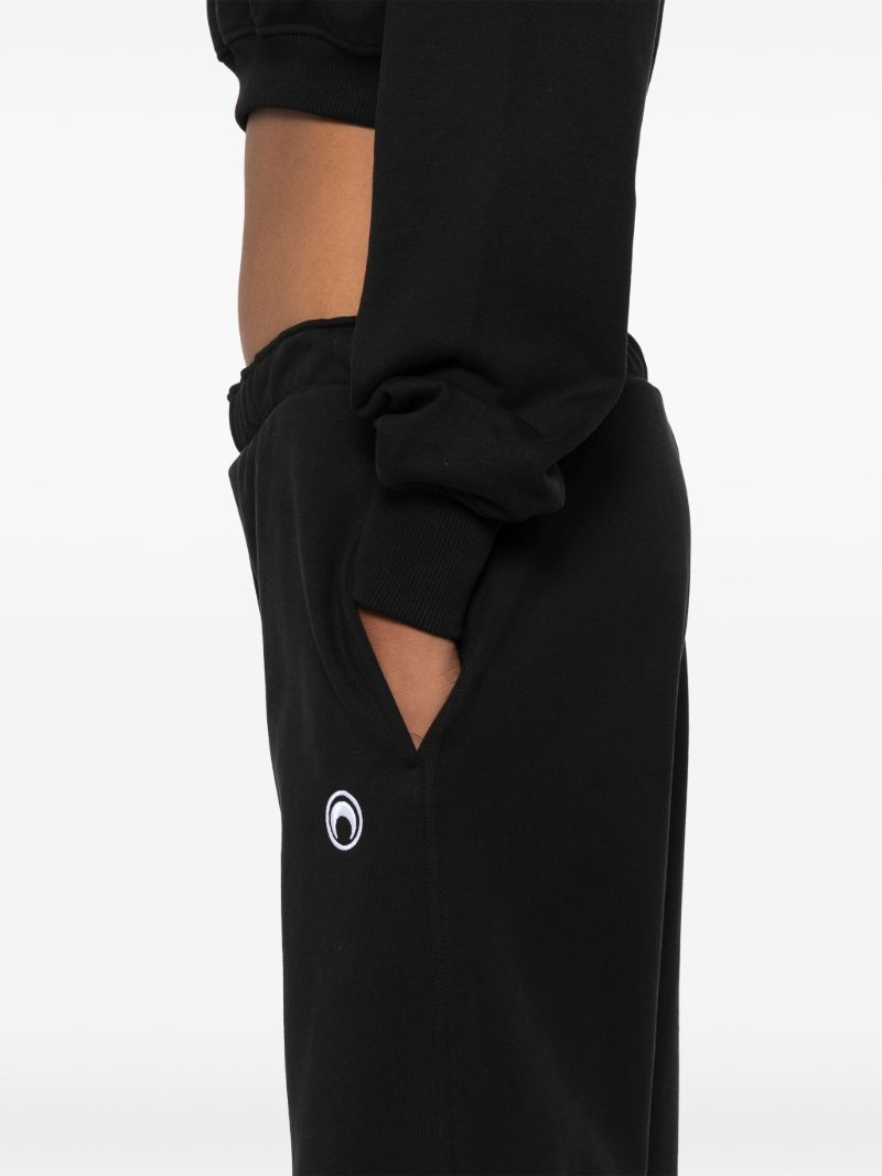 Logo Embroidery Straight-cut Trousers