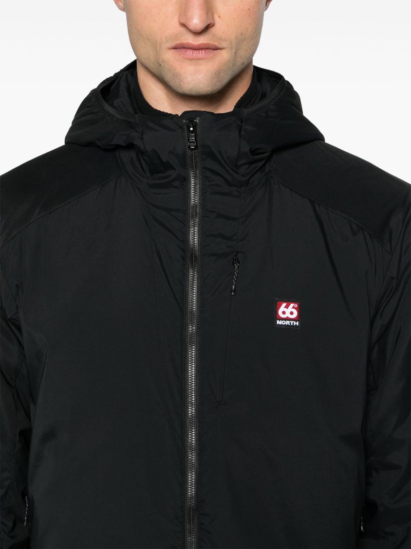 Black Hengill Lightweight Hooded Jacket