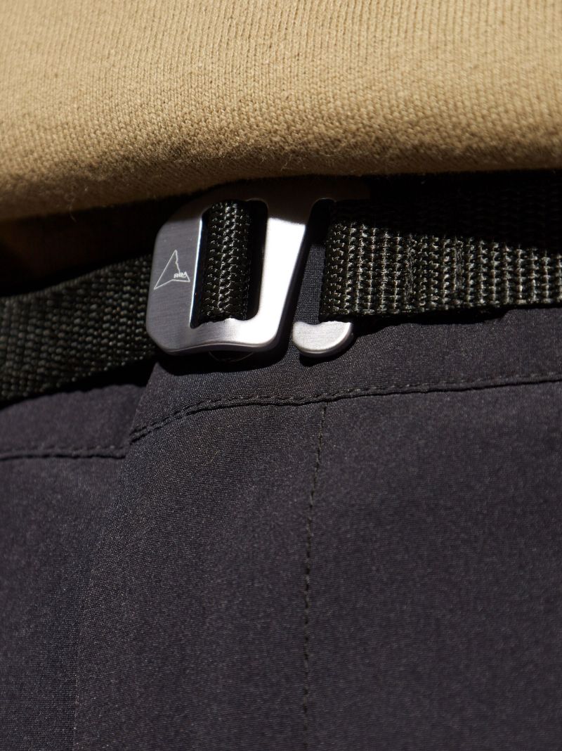 Black Technical Straight-leg Trousers