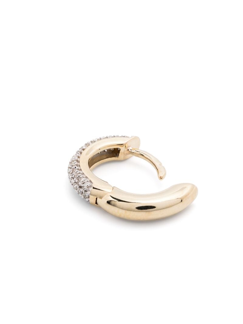9k Yellow Gold Diamond Earring