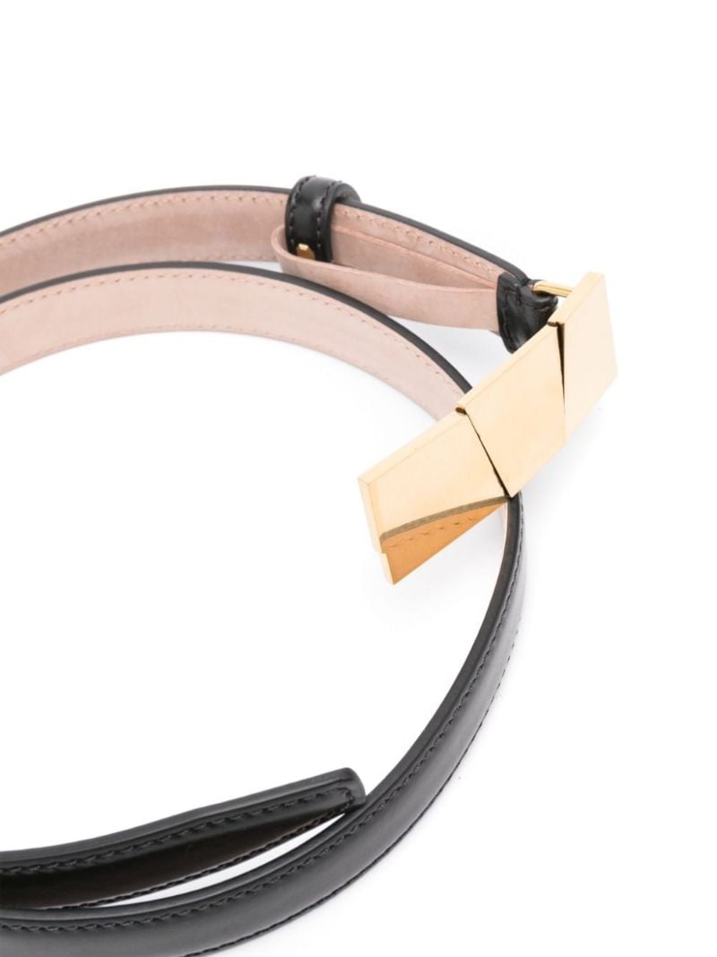 Black the Small Axel Leather Belt
