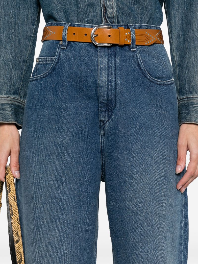 Blue Corsy Wide-leg Jeans
