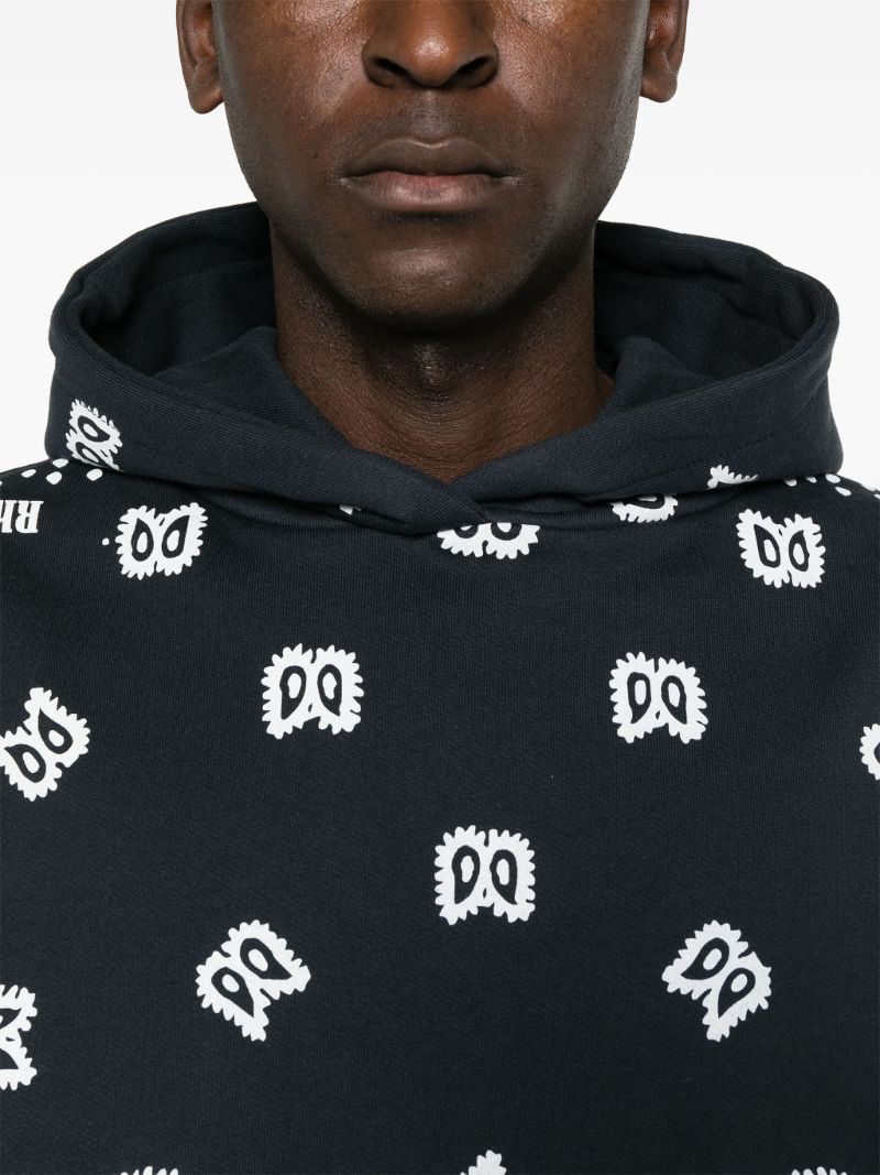 Bandana-print Cotton Hoodie