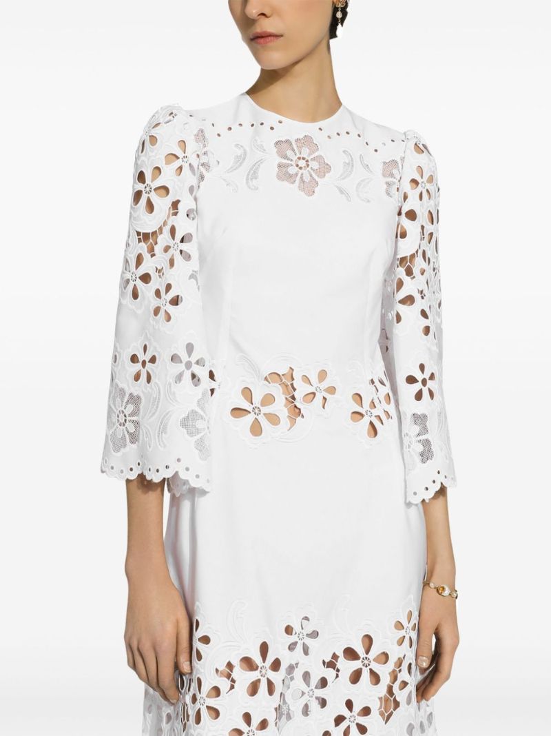 White Broderie Anglaise Dress