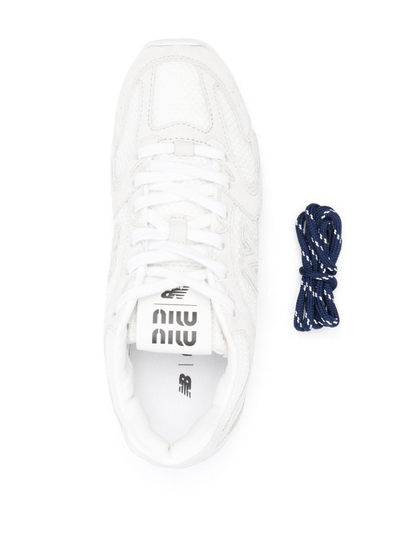 X New Balance White 530 Sl Panelled Sneakers