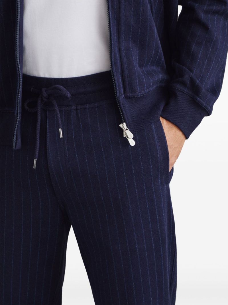 Blue Striped Track Pants