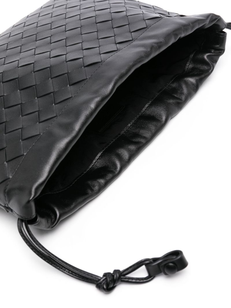 Black Intrecciato Mini Pouch