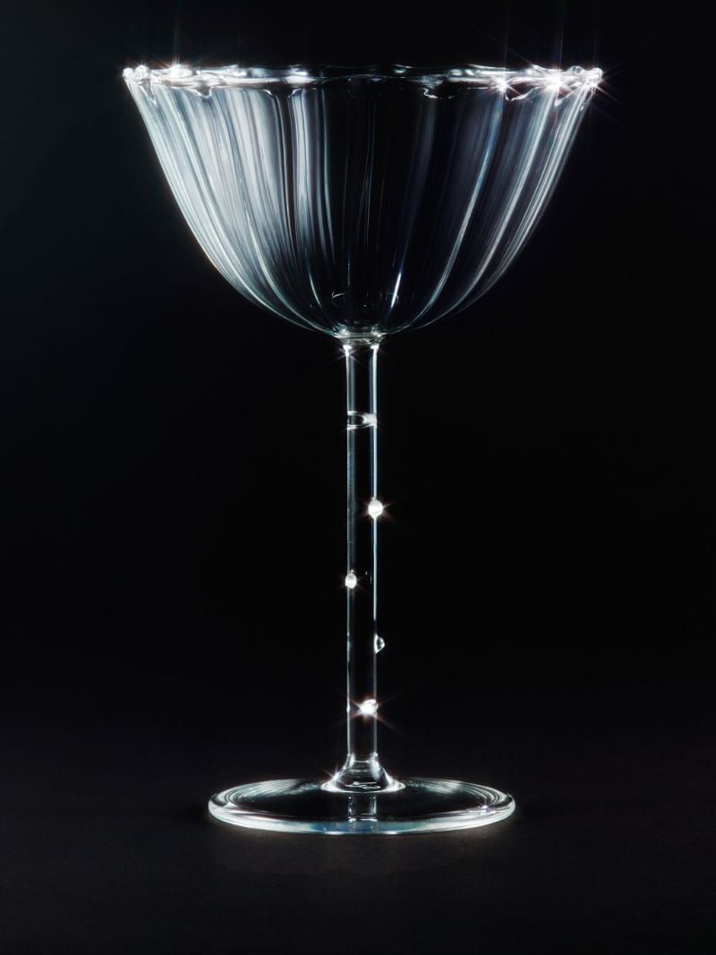 Ribbed Effect Set of Four Glasses
