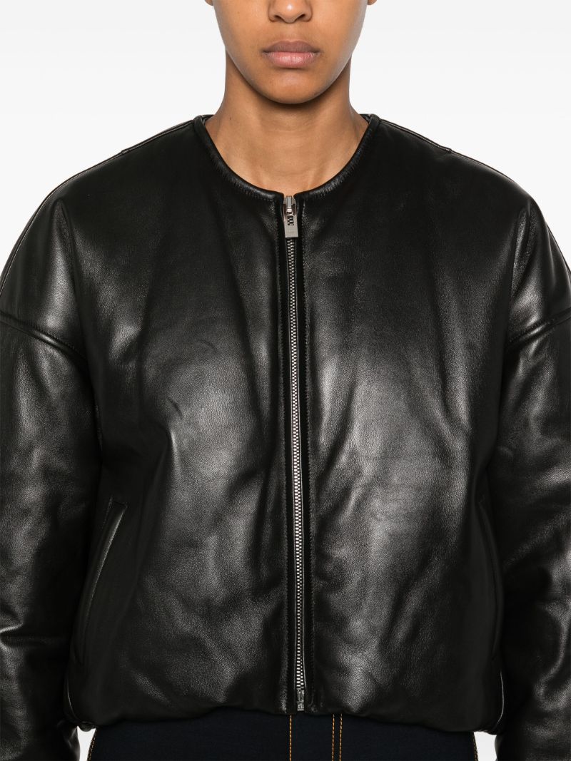 Leather Bomber Jacket