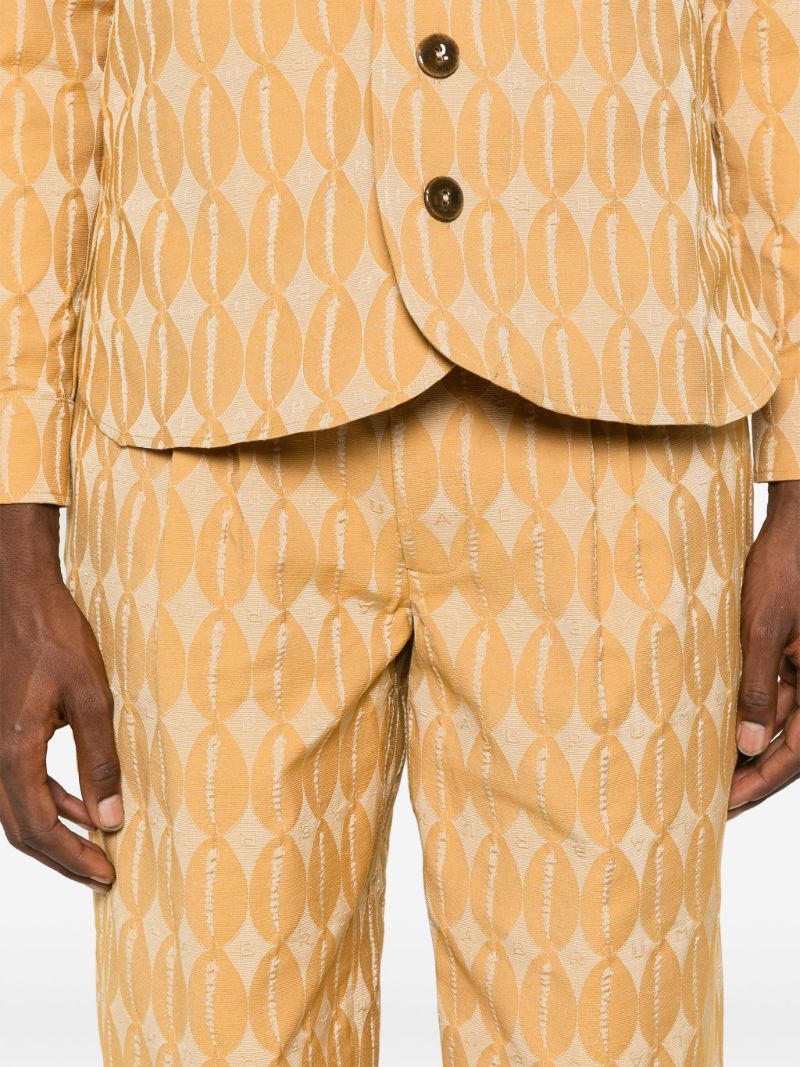 Jacquard Straight Trousers