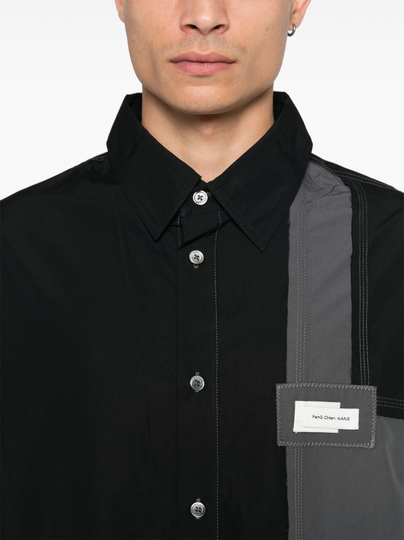 Panelled Cotton Shirt
