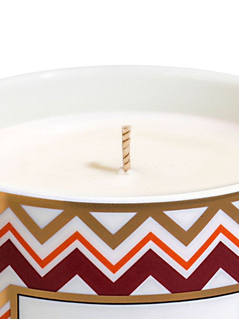 Iconic Zigzag-print Candle